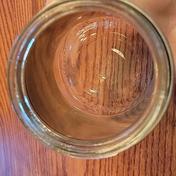 Stainless steel & glass dog biscuit/treat container.  Paw print.  7" x 4.5" - Picture 5 of 7